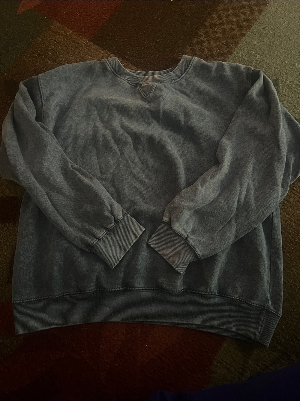 Washed Blue Crewneck Sweater